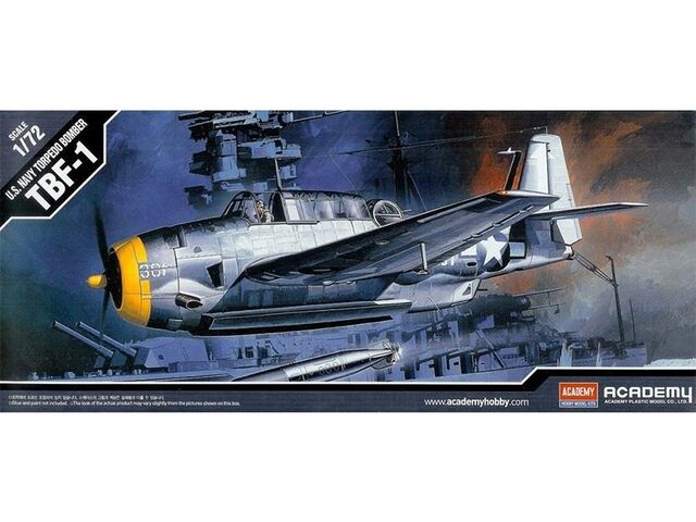 12452, TBF-1, 1/72, Academy.