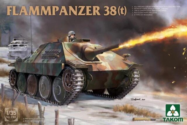 2180, Flammpanzer 38 (t) ,1/35, Takom.