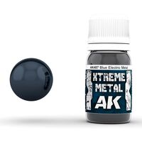 487, Metallic Blue XtremeMetal 30ml, AK Interactive.