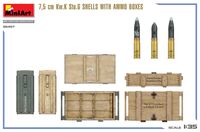 35457, 7.5 cm Kw. K Stu.G Shells With Ammo Boxes, 1/35, MiniArt.