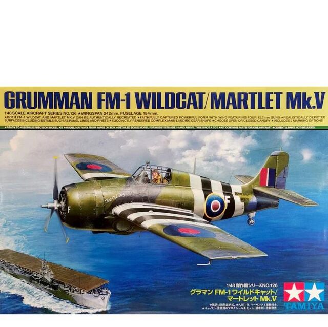 61126, Grumman FM-1 Wildcat/Martlet Mk.V, 1/48, Tamiya.