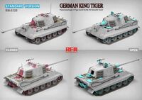 5125, German King Tiger Standar Version, 1/35, Ryefield Model.