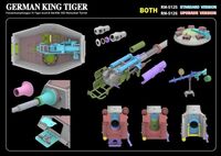 5125, German King Tiger Standar Version, 1/35, Ryefield Model.