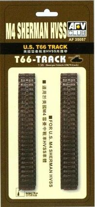 35057, M4 Sherman HVS U.S. T66 TRACK, 1/35, AFV Club.