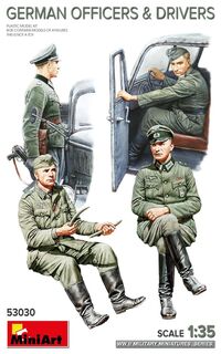 53030, German Officers & Drivers, 1/35, MiniArt.