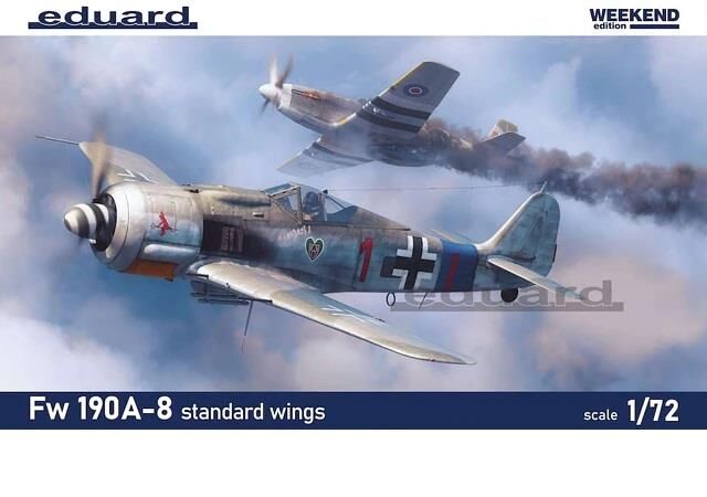7463,Fw 190A-8 standar wings, 1/72, Eduard.