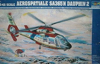 02816 Aerospatiale SA365N Dauphin 2, 1/48, Trumpeter