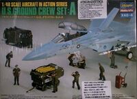 36104, X48-4 U.S Ground Crew Set: A, 1/48, Hasegawa.