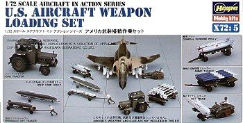 35005 U.S AIRCRAFT WEAPON LOADING SET, 1/72, HASEGAWA.