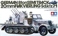 35050, German 8 ton. Semitrack 20mm Flakvierling Sd.kfz.7/1, 1/35, Tamiya.