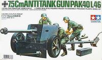 35047, 7.5 Cm Gun (Pak 40/L46), 1/35, Tamiya.
