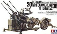 35091, German (20mm. Flakvierling 38 "MIT Sd. Ah.52"), 1/35, Tamiya.