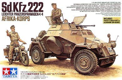 35286 SdKfz.222 & DKW motorcycle Afrika-Korps, 1/35, Tamiya
