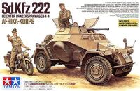 35286 SdKfz.222 & DKW motorcycle Afrika-Korps, 1/35, Tamiya