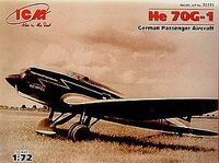 72233, He 70G-1 German Passenger Aircraft, 1/72, ICM.