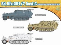7265,  Sd.Kfz.251/7 Ausf. C, Pionierpanzerwagen, 1/72, Dragon.