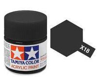 X-18, Semi Gloss Black, 23 ml., Tamiya.