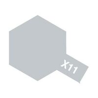 X-11, Chrome Silver, 23ml., Tamiya.