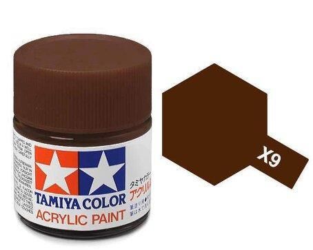X-9, Brown,  23ml., Tamiya.