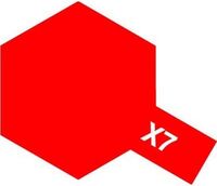 X-7, Red,  23 ml., Tamiya.
