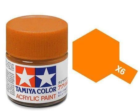 X-6, Orange, 23ml., Tamiya.