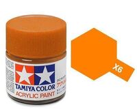 X-6, Orange, 23ml., Tamiya.