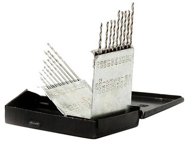 55511, 20 Piece Drill in Flat Metal Case 61-80, Excel. 