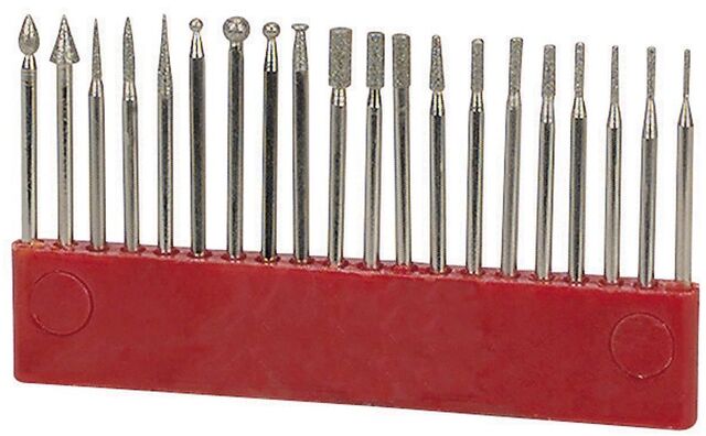 69653, Rotary tool, Diamond Point Bits 20 pic, Warrior. 