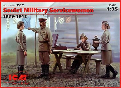 35621, Soviet Military Servicewoman1939-1942, 1/35, ICM.