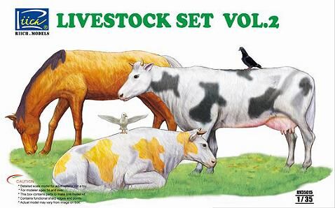35015,  Livestock Set vol. 2, 1/35, Riich Models.