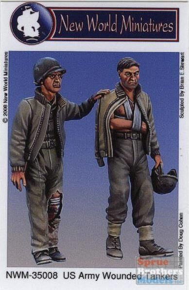 35008, U.S. Army Wounded Tankers, 1/35, New World Miniatures.