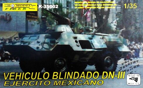 K35002, Vehiculo Blindado DN-III Ejercito Mexicano, 1/35, Fiber Model