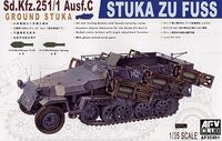 35091, Sd. Kfz. 251/1 Ausf. C Ground Stuka Stuka Zu Fuss, 1/35, AFV Club.