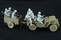 35169, British Airborn Troops Riding in 1/4 Ton Truck & Trailer, 1/35, Bronco Models..