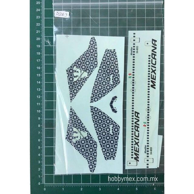 3263, Mexicana XA-MXD, 1/144, Calcomanias Genericas. 9