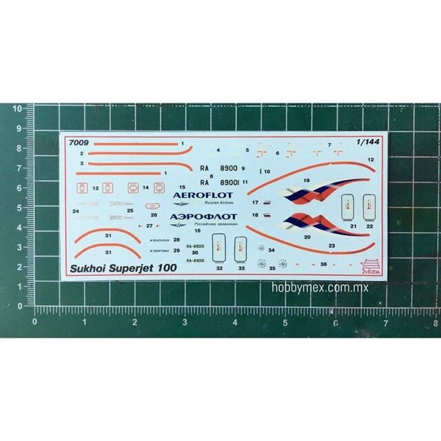 3289,  Sukhoi Superjet 100, 1/144, Zvezda. 9