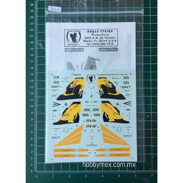 7219A, F/A-18C Hornets of the Fleet Pt. II, 1/72, Eagle Strike. 2
