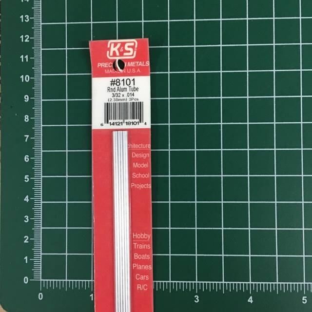 8101, Tubos de aluminio 3.32 x 0.14, KsMetals.
