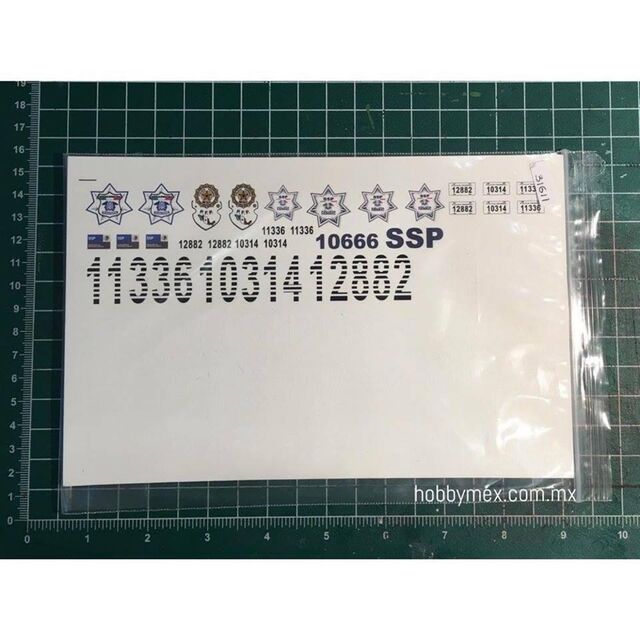 31611, Patrullas Policia Federal, 1/25, Fiber Decals. 7