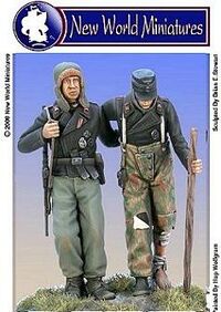 35003, Walking Wounded Panzertruppen, 1/35, New World Miniatures.